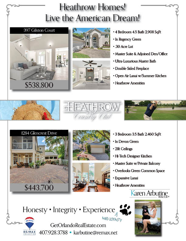 Heathrow Florida Homes for Sale