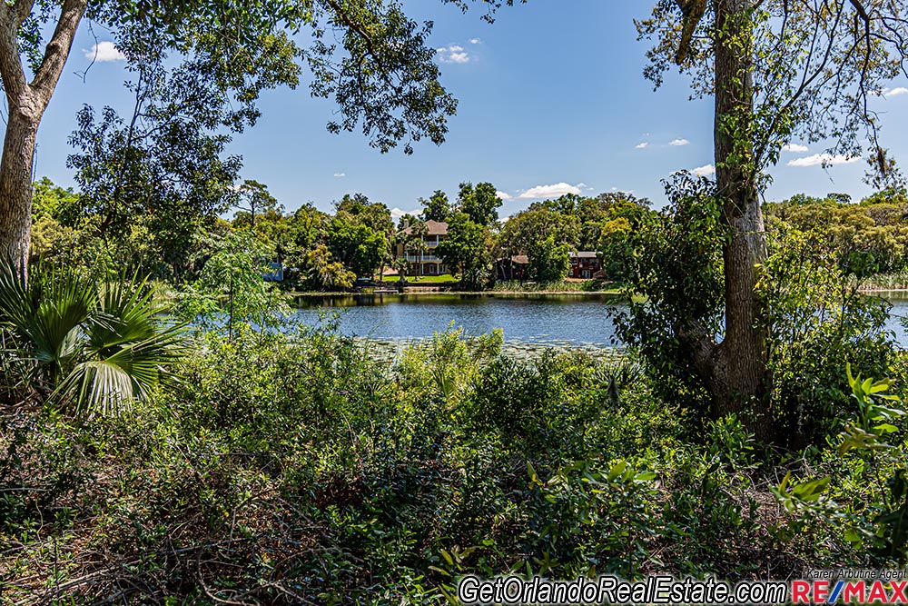 Lakefront Community Aerial Lake Mary FLorida