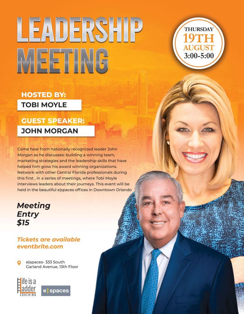 Tobi Moyle & John Morgan - Leadership Meeting Orlando Florida