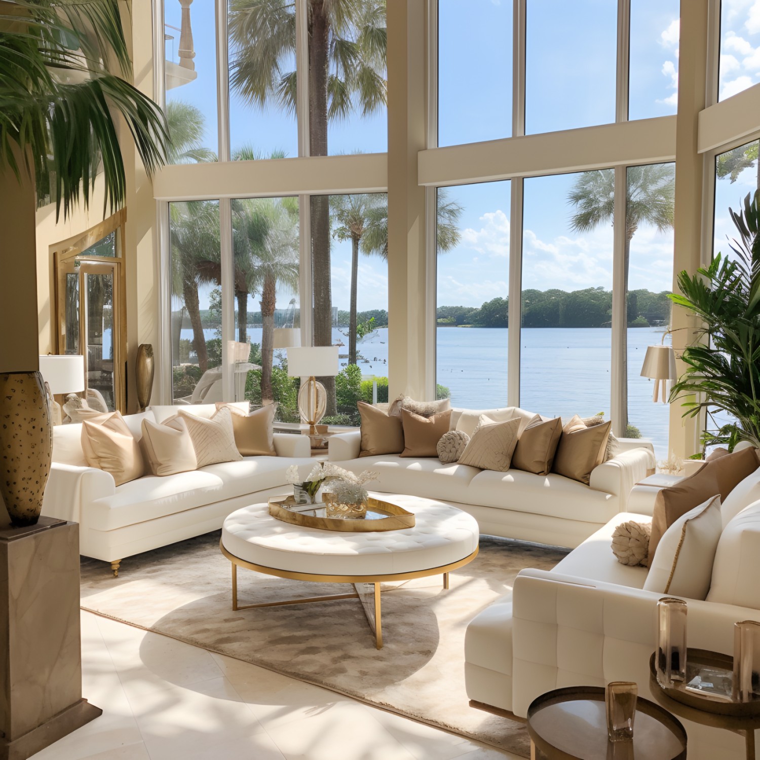 A luxury sun room