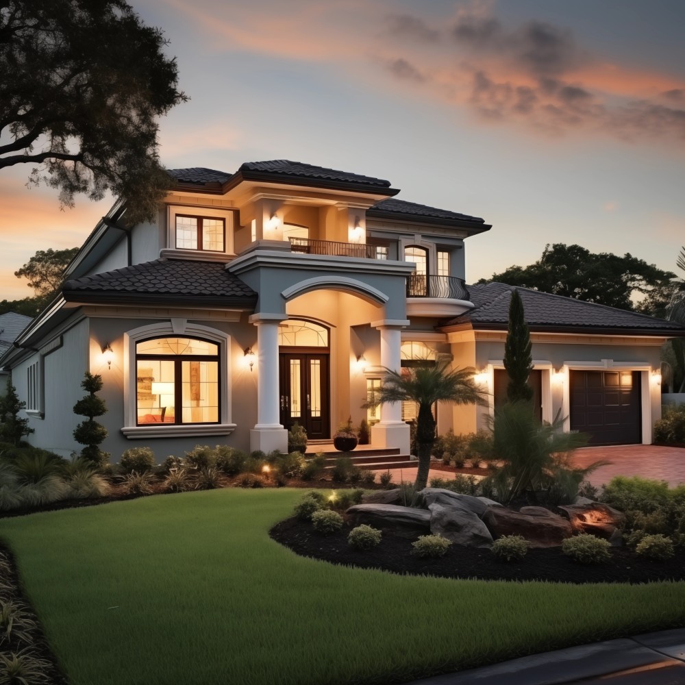 High Volume Home Seller Image of a Luxury Home Front Yard